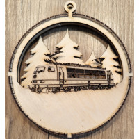 Weihnachtsbaumanhänger E-Lok E 03 BR 103 DB graviert