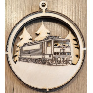 Weihnachtsbaumanhänger E-Lok BR 250/155 graviert