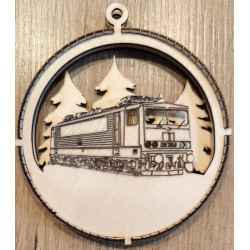 Weihnachtsbaumanhänger E-Lok BR 250/155 graviert
