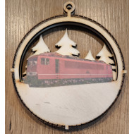 Weihnachtsbaumanhänger E-Lok BR 250/155 DR DB farbig