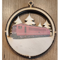 Weihnachtsbaumanhänger E-Lok BR 250/155 DR DB farbig