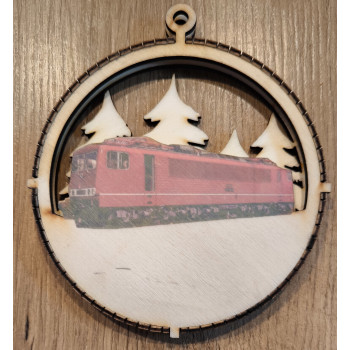 Weihnachtsbaumanhänger E-Lok BR 250/155 DR DB farbig