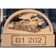 Eisenbahn-Schwibbogen Dampflok 01 202 - 40cm lang Eisenbahn-Schwibbogen Dampflok 01 202 - 40cm lang