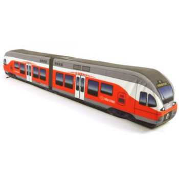 KisFa - Stadler FLIRT MAV-Start Elektrotriebwagen 68 cm lang 3D-Plüschkissen Eisenbahn