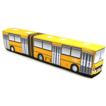 KisFa - Ikarus 280 Gelenkbus orange-gelb Falttüren 60,5 cm lang 3D-Plüschkissen Omnibus KisFa - Ikarus 280 Gelenkbus orange-gelb Falttüren 60,5 cm lang 3D-Plüschkissen Omnibus