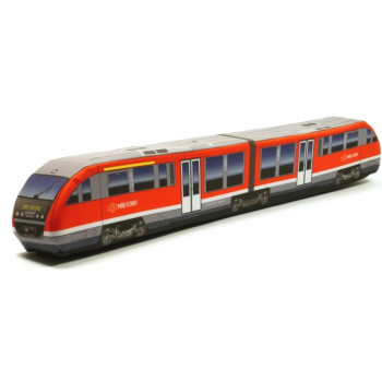 KisFa - Siemens 426 014-3 Desiro Classic MAV-START Ep. V-VI verkehrsrot 68 cm lang 3D-Plüschkissen Eisenbahn Plüschzug