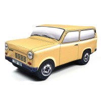 KisFa - Trabant 1.1 Kombi Universal braun Plüschkissen 30x12x13cm Kissen