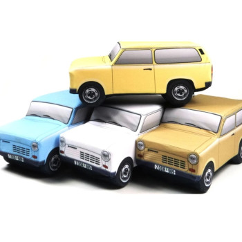 KisFa - Trabant 1.1 Kombi Universal weiss Plüschkissen 30x12x13cm Kissen KisFa - Trabant 1.1 Kombi Universal weiss Plüschkissen 30x12x13cm Kissen