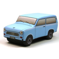 KisFa - Trabant 601 Kombi hellblau Plüschkissen 30x12x13cm Kissen KisFa - Trabant 601 Kombi hellblau Plüschkissen 30x12x13cm Kissen
