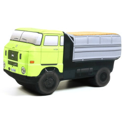 KisFa - IFA W50L Dreiseitenkipper grün 31 cm lang 3D-Plüschkissen LKW 