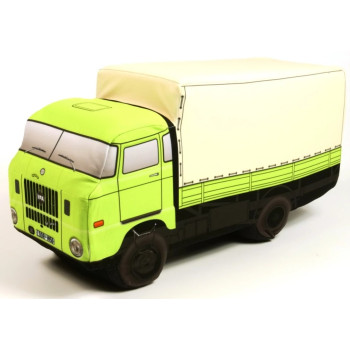 KisFa - IFA W50L Plane Pritsche grün 39 cm lang 3D-Plüschkissen LKW