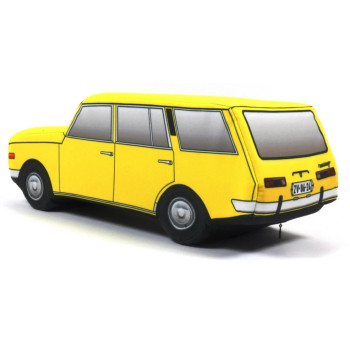 KisFa - Wartburg 353W Kombi sandgelb Plüschkissen 37x13x14cm 3D-Kissen KisFa - Wartburg 353W Kombi sandgelb Plüschkissen 37x13x14cm 3D-Kissen
