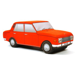 KisFa - Wartburg 353W Limousine Rot Plüschkissen 35x13x14cm 3D-Kissen