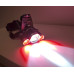 Kopflampe Stirnlampe LED Weiss / Rot abblendbar USB wiederaufladbar HPH3XT6