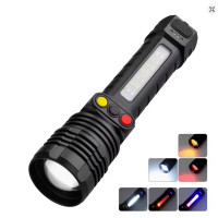 Taschenlampe Handleuchte LED Weiss / Rot / Gelb abblendbar USB-C wiederaufladbar wasserdicht IPX6