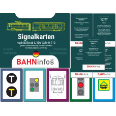 Signalkarten Straßenbahnsignale Deutschland - Set mit 119 Lernkarten gemäß BOStrab & DFStrab / VDV 710 !NEU!