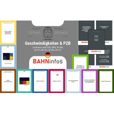 Geschwindigkeiten im Bahnbetrieb & PZB in Deutschland - Set mit 150 Lernkarten gemäß Ril 408