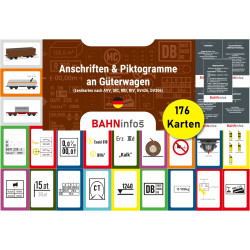 Lernkarten Anschriften & Piktogramme an GĂĽterwagen (Nomenklatur) - Set mit 176 Lernkarten Lernkarten Anschriften & Piktogramme an GĂĽterwagen (Nomenklatur) - Set mit 176 Lernkarten