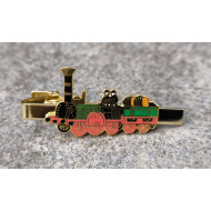 Krawattenklammer Dampflok Adler goldfarbige Klammer