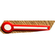 Schlüsselanhänger Rucksackanhänger Formhauptsignal Hp Signalflügel weiss/rot PLA 80x18x3mm