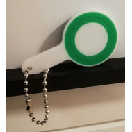 Schlüsselanhänger Rucksackanhänger Abfahrtskelle Befehlsstab Winkscheibe Zugbegleiter Zp 9 Grün PLA 61x35x3mm Schlüsselanhänger Rucksackanhänger Abfahrtskelle Befehlsstab Winkscheibe Zugbegleiter Zp 9 Grün PLA 61x35x3mm