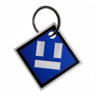 Schlüsselanhänger Rucksackanhänger "Signal El 1" PLA 40x40x2 mm Schlüsselanhänger Rucksackanhänger "Signal El 1" PLA 40x40x2 mm