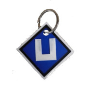 Schlüsselanhänger Rucksackanhänger "Signal El 2" PLA 40x40x2 mm Schlüsselanhänger Rucksackanhänger "Signal El 2" PLA 40x40x2 mm