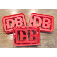 Backausstecher Kekse Plätzchen groß DB Deutsche Bahn Set dreiteilig 