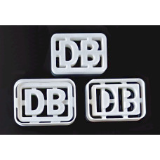 Backausstecher Kekse Plätzchen DB Deutsche Bahn Set dreiteilig