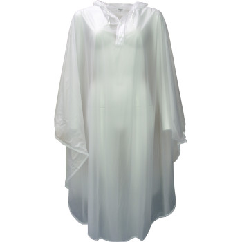 Folienponcho YORK Regenschutz Foliencape Regencape Schutzponcho unisex PVC transparent