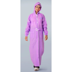 Folienmantel Mantel PVC Regenmantel Lila VRAL197