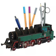 WH Dampflok OKL 2 grün (BR 64) Stiftebox Büro Aufbewahrung MDF Bausatz