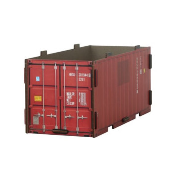 WH 20ft Container Box Büro Aufbewahrung Stapelkiste Kiste (groß) dunkelrot MDF Bausatz WH 20ft Container Box Büro Aufbewahrung Stapelkiste Kiste (groß) dunkelrot MDF Bausatz