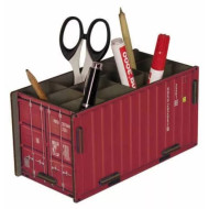 WH 20ft Container Stiftebox Büro Aufbewahrung rot MDF Bausatz